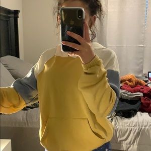 short/crop top hoodie